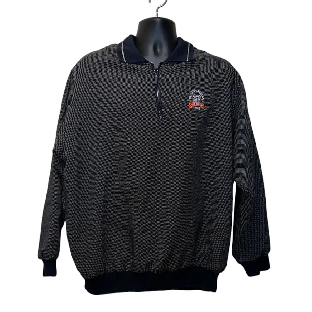 Vtg 2003 Olympia Fields US Golf Open 1/4 Zip Jacket~Sunderland of Scotland~M